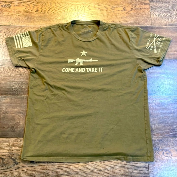 Grunt style extra large T-shirt “come and take it” - Picture 2 of 4